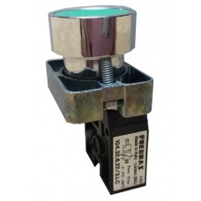 PUSH BUTTON -SPRING 3/2  LATERAL CONNECTIONS N.C.(GREEN)