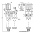 Filter pressure regulator  Lubricator G1/4" 20µ ,0-12