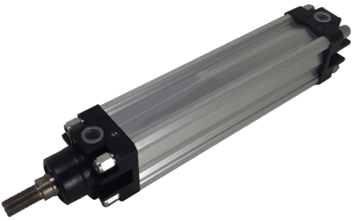 Air cylinder (Series 1319) bore 63 mm stroke 330 mm.